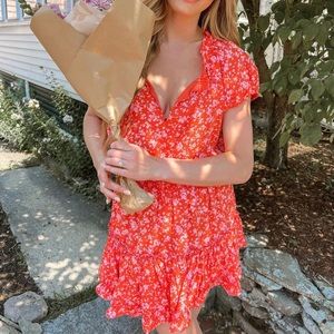 ROXY SHORT SLEEVE MINI DRESS - MAI TAI
